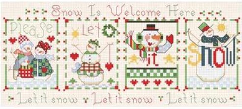 click here to view larger image of Sampler Teenies - Let it Snow (chart)