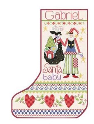 click here to view larger image of Santa Baby Stocking (chart)