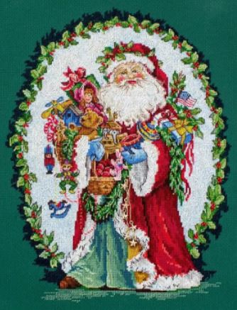 click here to view larger image of Jolly Saint Nick (counted cross stitch kit)