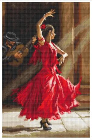 click here to view larger image of Flamenco  (counted cross stitch kit)