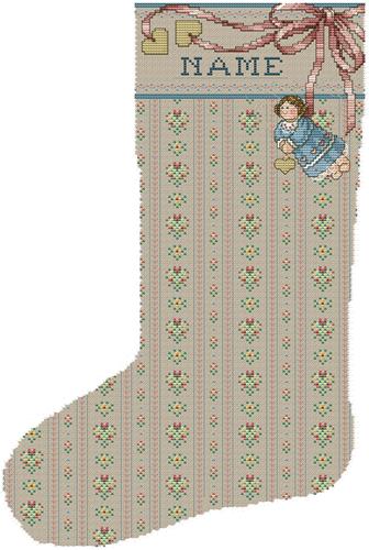 click here to view larger image of Angel Cuff Heirloom Stocking (chart)
