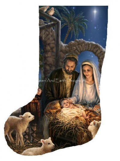 click here to view larger image of Stocking The Nativity Flipped - Dona Gelsinger (chart)