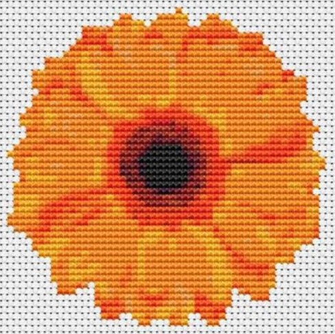 click here to view larger image of Flower Series - Orange Gerbera (chart)