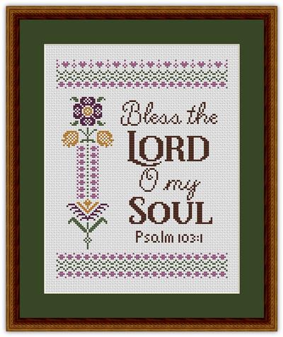 click here to view larger image of Bless The Lord O My Soul Psalm 103 1 (chart)