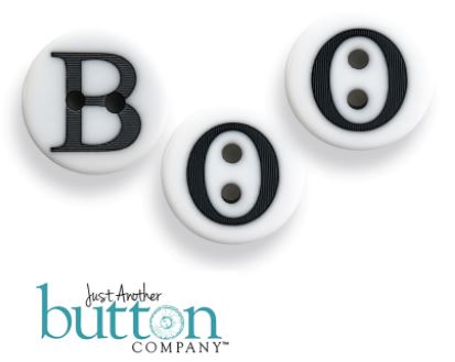 click here to view larger image of Just for Fun - BOO (buttons)