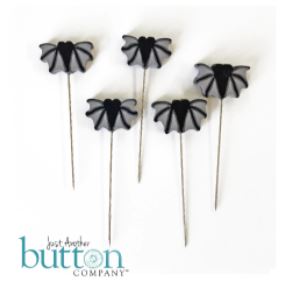 click here to view larger image of Just Pins - Just Black Bats (pin)