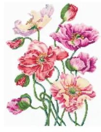 click here to view larger image of Wild Poppies (counted cross stitch kit)
