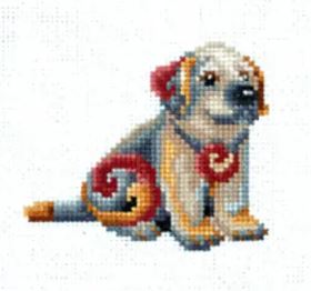 click here to view larger image of Figurines - Dog (counted cross stitch kit)