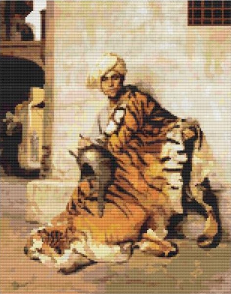 click here to view larger image of Pelt Merchant of Cairo (Jean Leon Gerome) (chart)