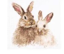 click here to view larger image of Cute Bunnies (counted cross stitch kit)