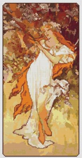 click here to view larger image of Spring (Alphonse Mucha) (chart)