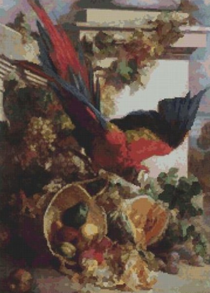 click here to view larger image of Still Life with Parrot (Auguste-Aristide Fernand Constantin) (chart)