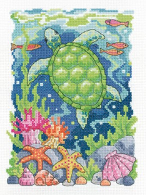 click here to view larger image of Turtle (Karen Carter) (counted cross stitch kit)