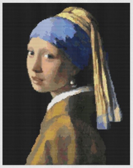 click here to view larger image of Girl with the Pearl Earring, The (Johannes Vermeer) (chart)