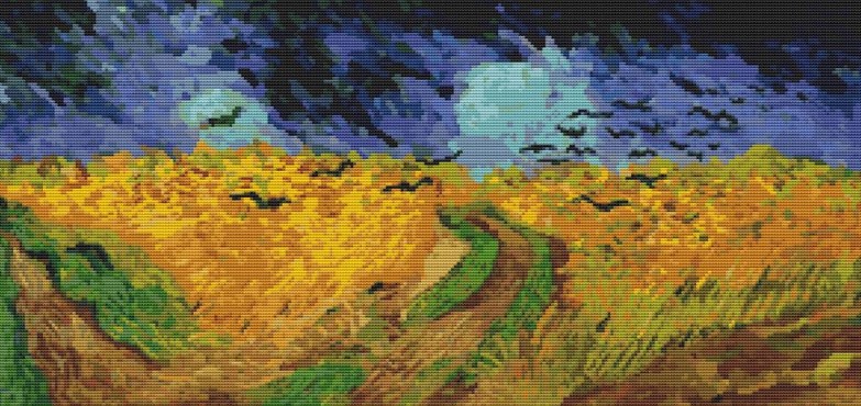 click here to view larger image of Wheatfield with Crows) (Vincent Van Gogh) (chart)
