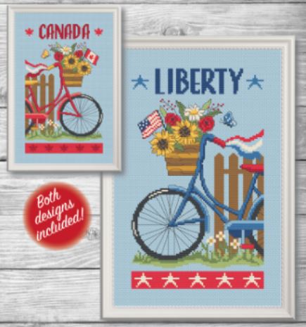 click here to view larger image of Patriotic Bicycles (chart)