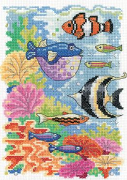 click here to view larger image of Tropical Fish (counted cross stitch kit)
