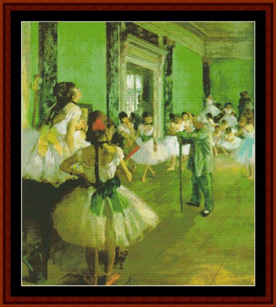 click here to view larger image of Dance Class 1874 - Edgar Degas (chart)