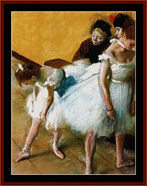 click here to view larger image of Dance Examination, The - Edgar Degas (chart)