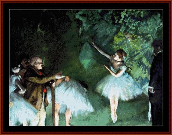 click here to view larger image of Ballet Rehearsal - Edgar Degas (chart)