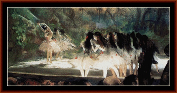 click here to view larger image of Ballet  at Paris Opera - Edgar Degas (chart)