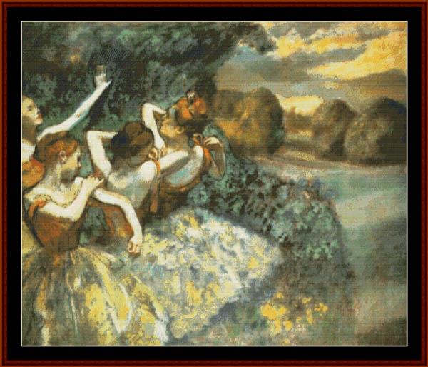 click here to view larger image of Four Dancers 1900 - Edgar Degas (chart)