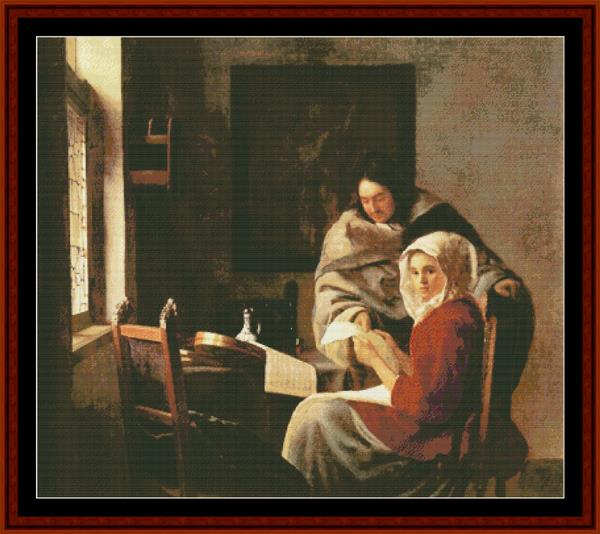 click here to view larger image of Girl Interrupted - Johannes Vermeer (chart)