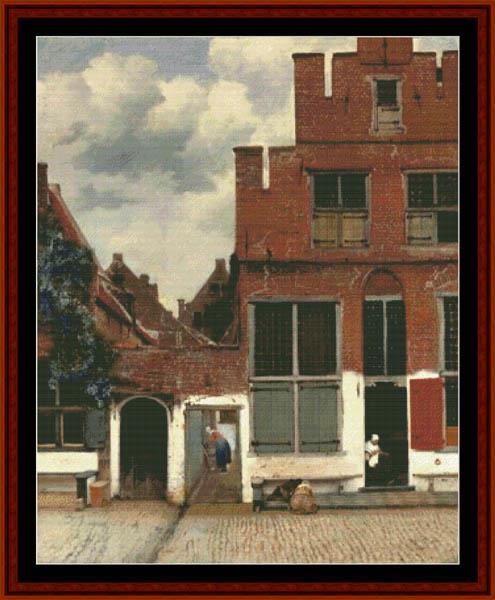 click here to view larger image of Houses in Delft - Johannes Vermeer (chart)