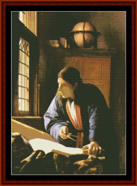 click here to view larger image of Geographer, The - Johannes Vermeer (chart)