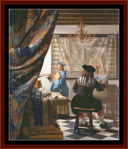 click here to view larger image of  Art of Painting, The - Johannes Vermeer (chart)