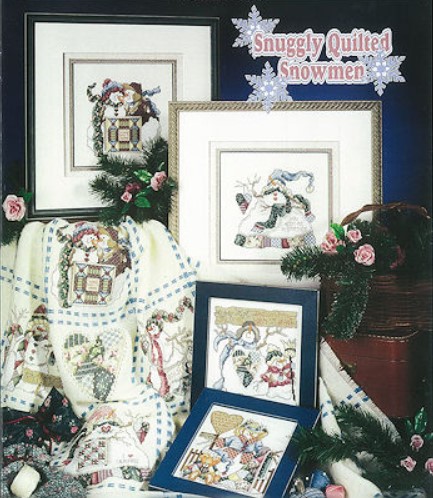 click here to view larger image of Snuggly Quilted Snowmen (chart)