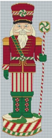 click here to view larger image of Candycane Nutcracker (chart)