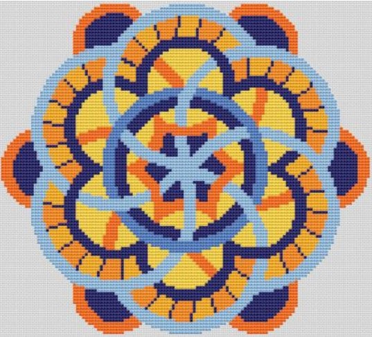 click here to view larger image of Intertwined Circle Mandala (chart)