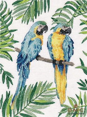 click here to view larger image of Blue and Yellow Macaw (counted cross stitch kit)