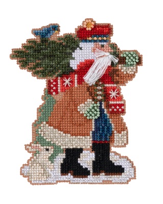 click here to view larger image of Douglas Fir Santa (2022) (counted cross stitch kit)