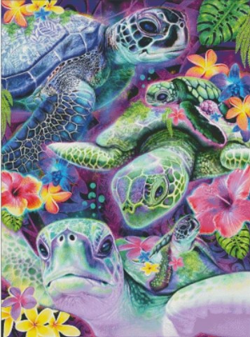 click here to view larger image of Day Dream Sea Turtles (chart)