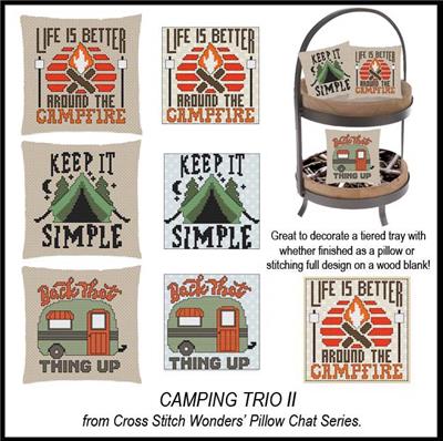 click here to view larger image of Pillow Chat - Camping Trio II (chart)