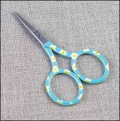 click here to view larger image of Blue and Yellow Floral Embroidery Scissors (accessory)