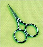 click here to view larger image of Zebra Black and White Embroidery Scissors (accessory)