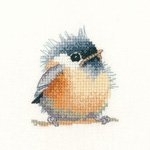 click here to view larger image of Sparrow - Little Friends Collection (Valerie Pfeiffer) (counted cross stitch kit)