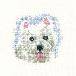 click here to view larger image of Westie Puppy (Valerie Pfeiffer) (counted cross stitch kit)