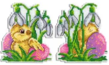 click here to view larger image of Easter Messengers (counted cross stitch kit)