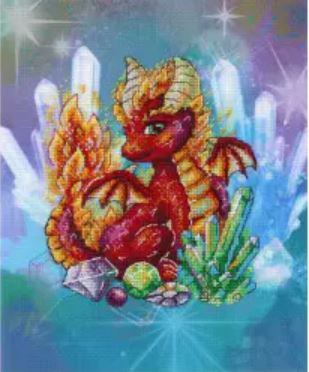 click here to view larger image of Fire Guardian (counted cross stitch kit)