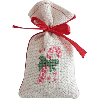 click here to view larger image of Cross Stitch Bag - Christmas Candy (counted cross stitch kit)