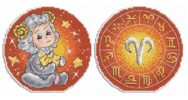 click here to view larger image of Zodiac Signs Aries (counted cross stitch kit)