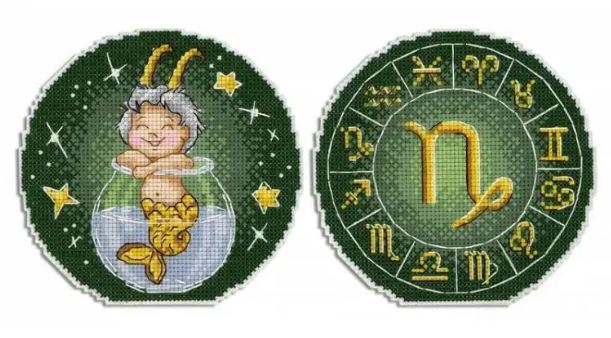 click here to view larger image of Zodiac Signs Capricorn (counted cross stitch kit)