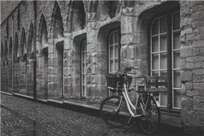 click here to view larger image of Bike on Cobbled Street (chart)