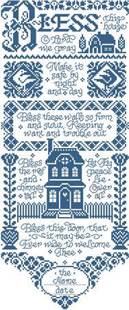 click here to view larger image of Bless This House Bell Pull (chart)