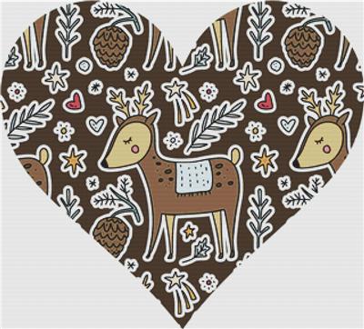 click here to view larger image of Brown Christmas Heart (chart)