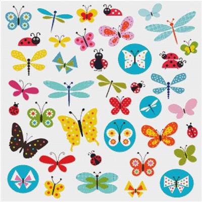 click here to view larger image of Butterflies and Ladybugs I (chart)